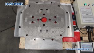 magnetic platen for injection mold clamping